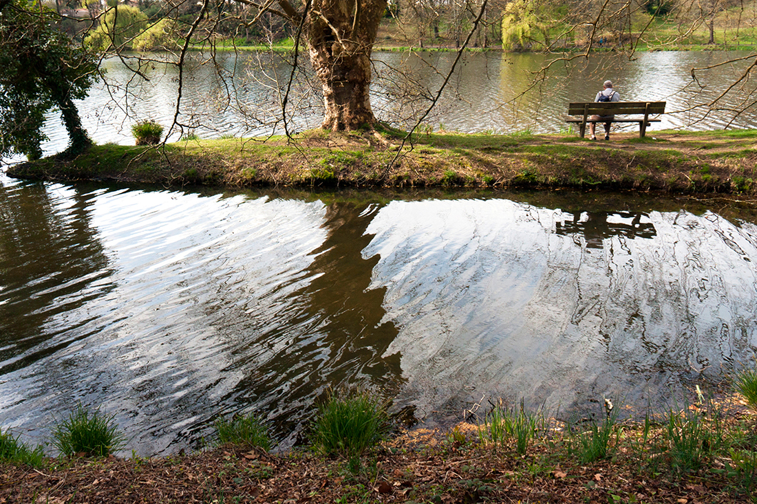 Sur un banc - Claude Wadoux